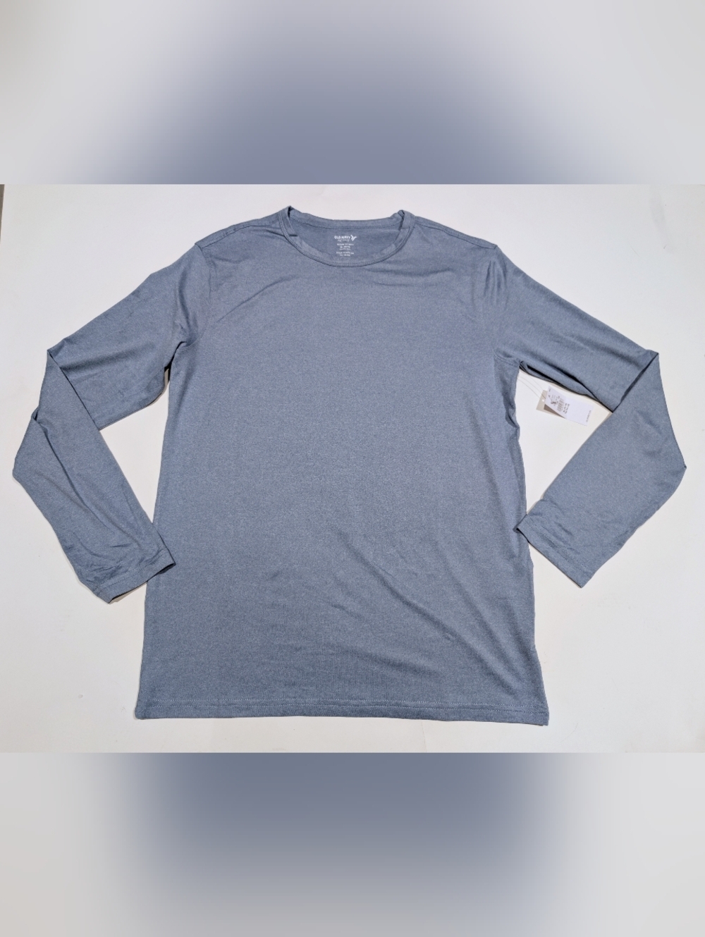 Old Navy Youth Long-Sleeve Crew Neck Shirt - Slate Blue Nwt